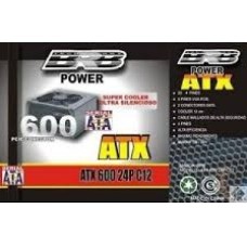 FUENTE PC 600W BRB/NOGA VENT. 12