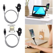 CABLE USB MICRO USB/USB RIGIDO ANDROID SILVER
