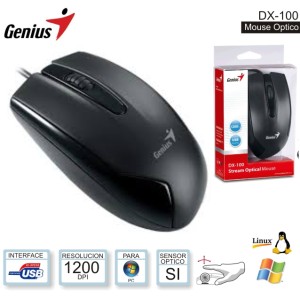 MOUSE GENIUS DX-110 BLACK PS2
