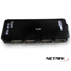 HUB USB 1/4 2.0 NETMAK NM-AC05