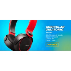 AURICULAR C/MIC NOGA 904 C/BAJOS REFORZADOS
