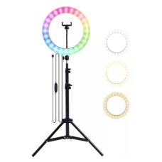 ARO DE LUZ SUONO RGB 30CM C/TRIPODE