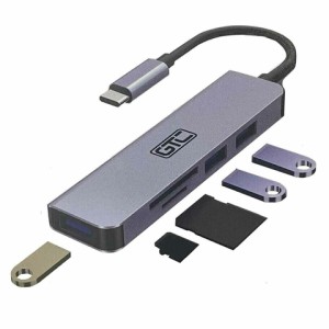 HUB MULTIINTERFACE GTC HUG015 USBC A USBA 2.0X2 3.0X1 SD Y MICRO SD