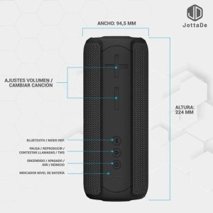 PARLANTE BLUETOOTH JD E300 30WTS