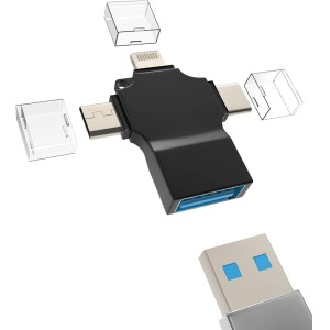 OTG USB MICRO/USBC/LIGHTNING A USBA H 3.0 ADAPTADOR (9067)