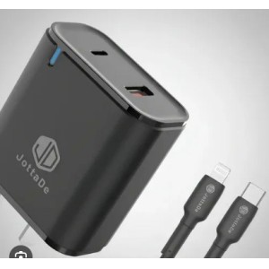 CARGADOR 220/USB JD T26CC+CABLE USBC 60W