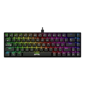 TECLADO MECANICO RAPTOR FIRECLAW M68 RETROILUMINADO SWITCH OUTEMU