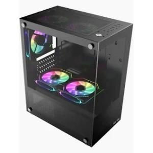 GABINETE RAPTOR NOVA PRIME TG X2 MID-TOWER RGB FAN X3 BLACK GABINETE RAPTOR NOVA PRIME TG X2 MID-TOWER RGB FAN X3 BLACK